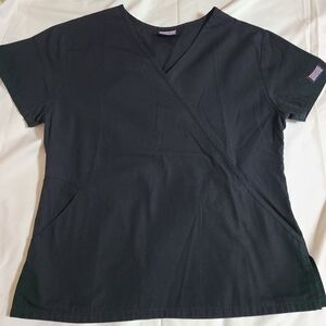 Cherokee Black Women's Scrub Top With Matching Pants - Sz - S